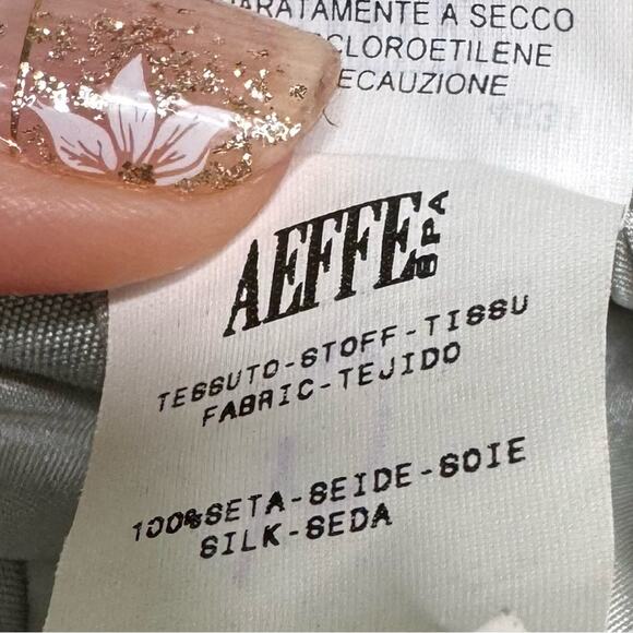 Narciso Rodriguez Womens Light Grey Made in Italy Silk Blazer - Picture 10 of 11